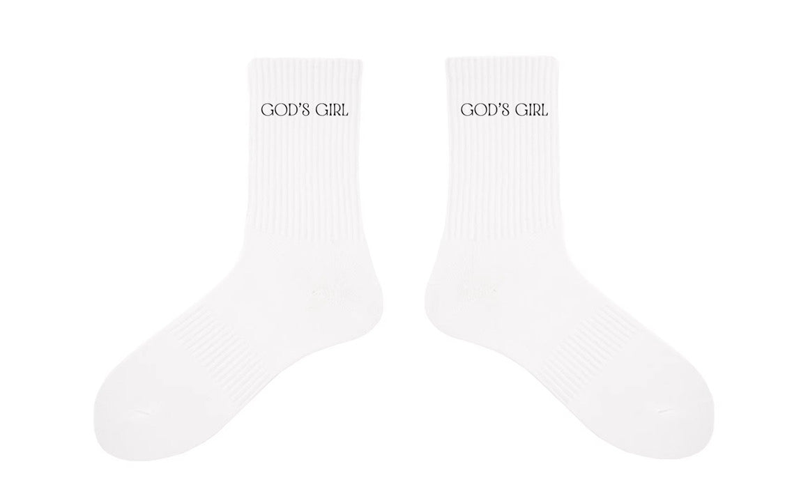 God’s Girl White Socks