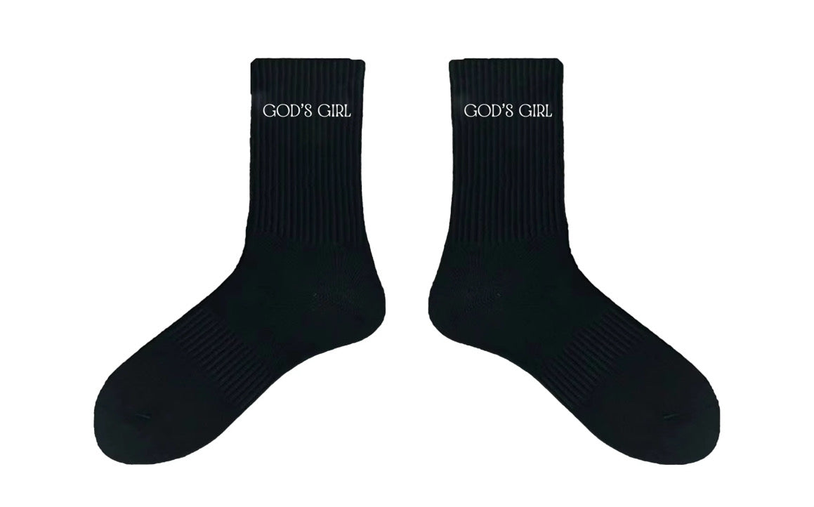 God’s Girl Black Socks
